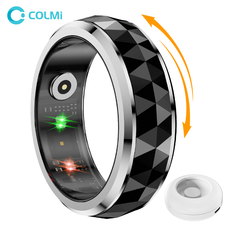 Blood Oxygen Monitor - 2024 COLMI R11 Smart Ring, Fidget