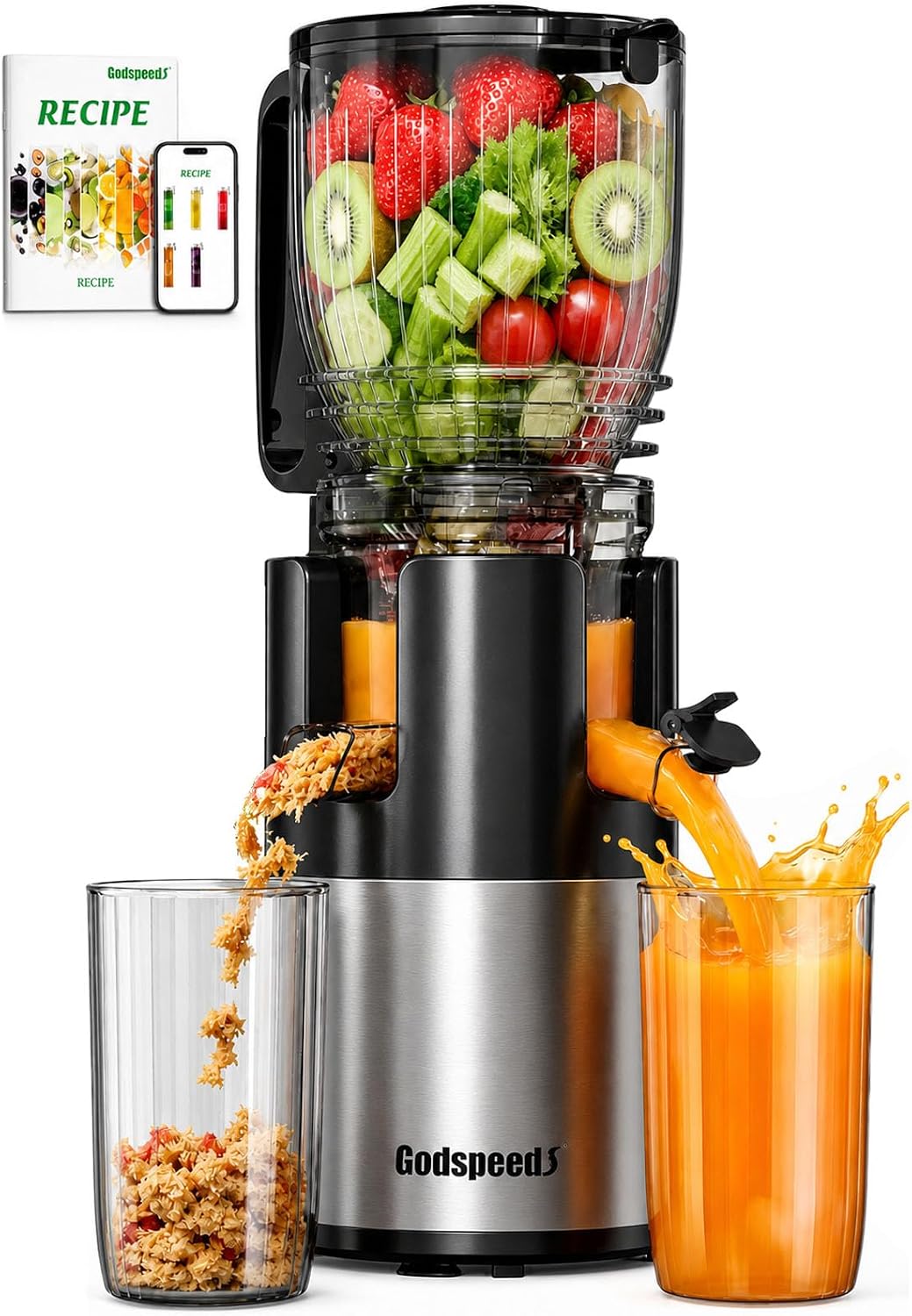 Cold Press Juicer - Slow Masticating Cold Press Juicer with