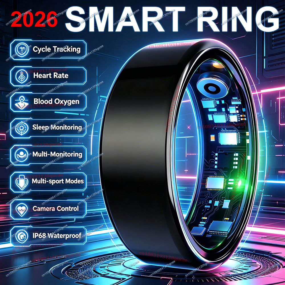 Blood Oxygen Monitor - 2026 New Smart Ring Heart Rate