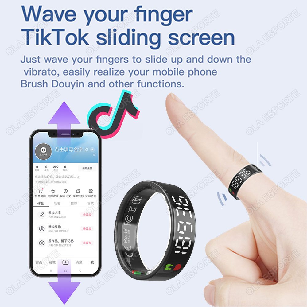 SR08 Smart Ring with Charging  - Blood Oxygen Monitor 评论和价格