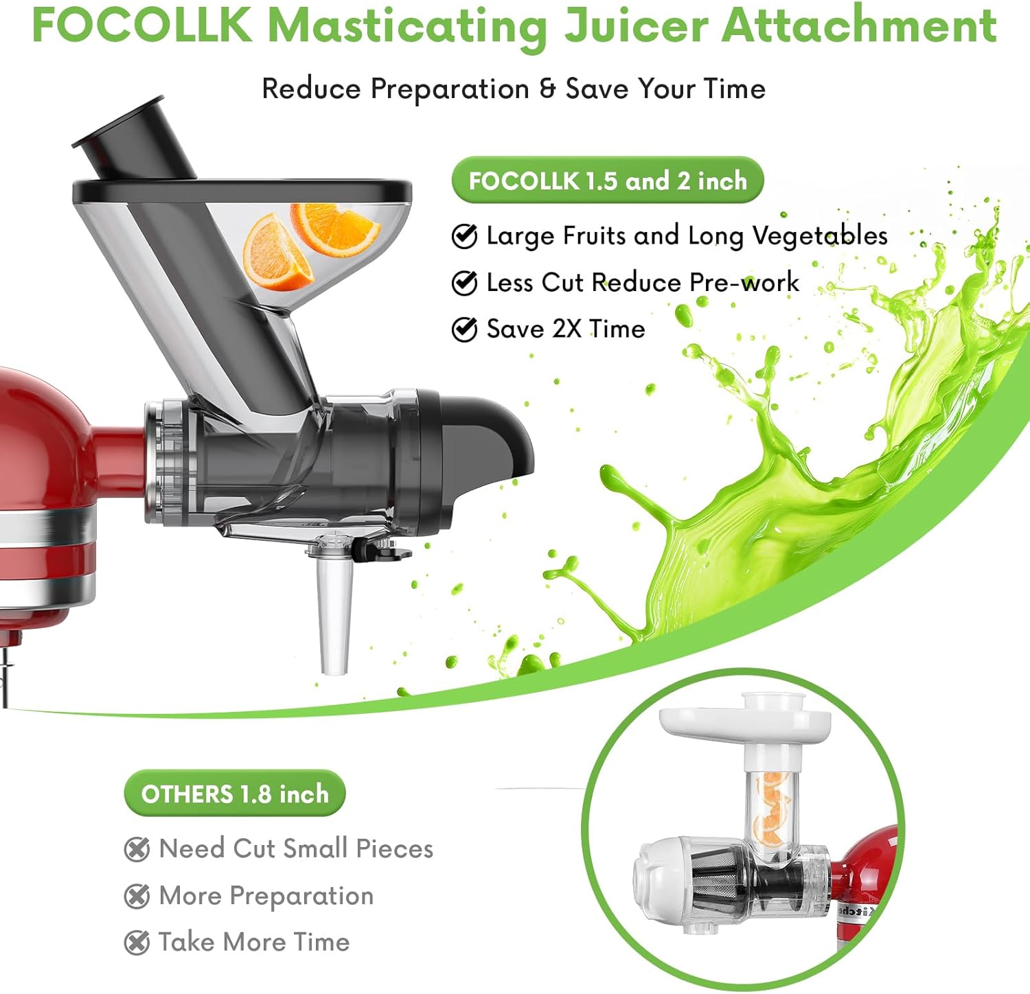 Masticating Juicer Attachment  - Cold Press Juicer 评论和价格