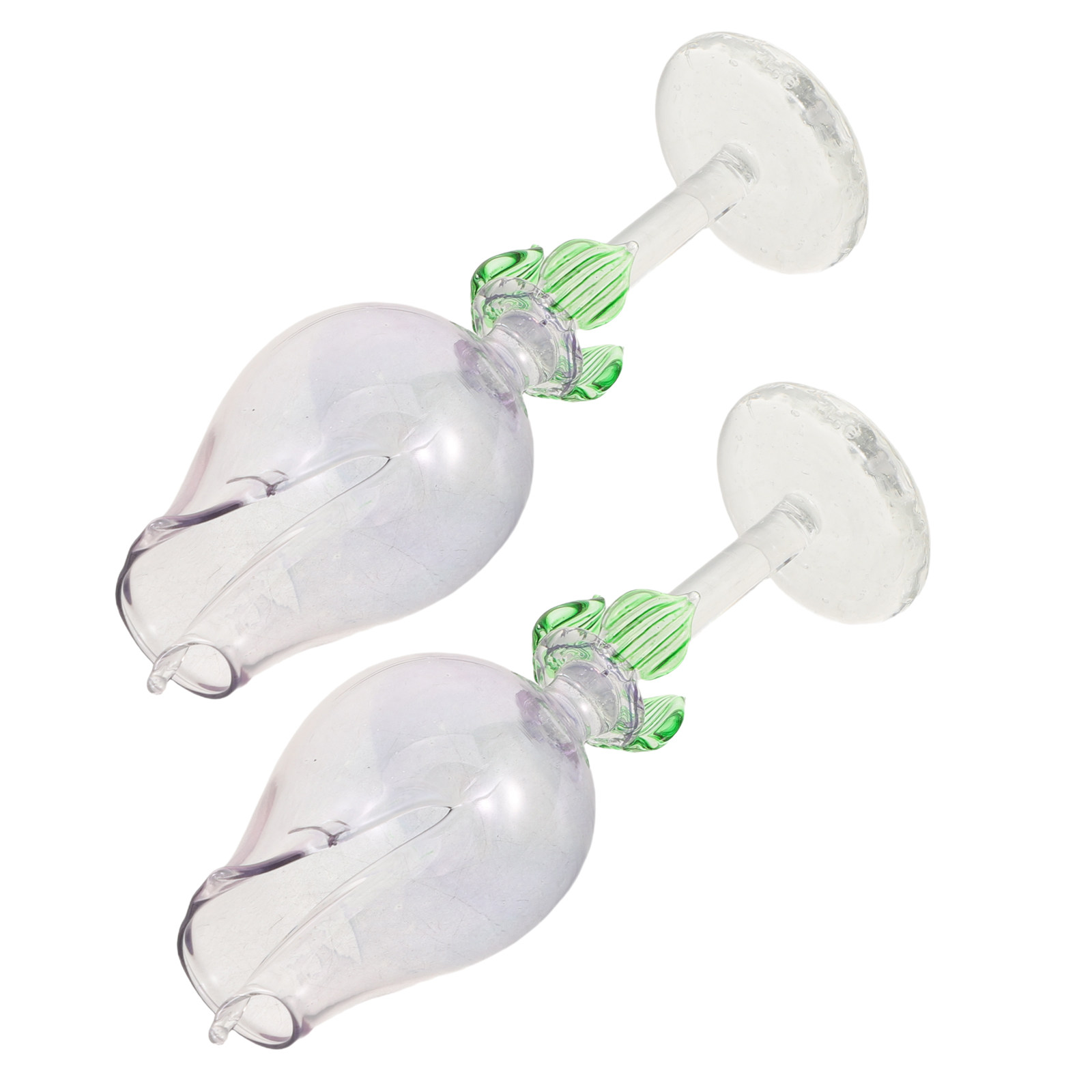 2Pcs Flower Shaped Glass Essen - Aromatherapy Diffuser 评论和价格