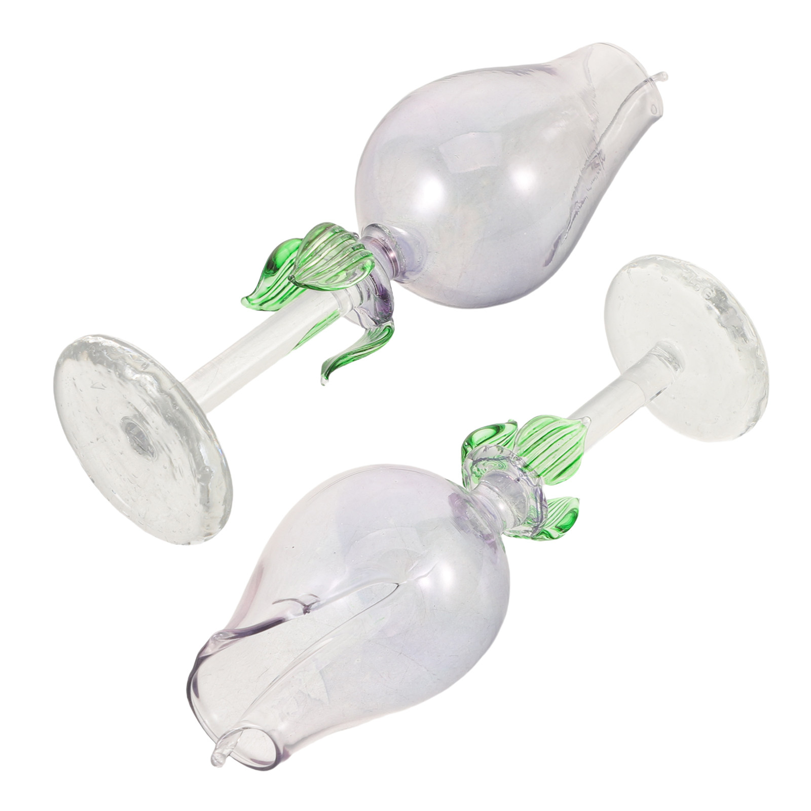 2Pcs Flower Shaped Glass Essen - Aromatherapy Diffuser 评论和价格
