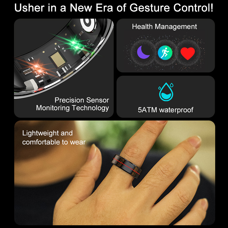 Smart Ring With Charging Case, - Blood Oxygen Monitor 评论和价格