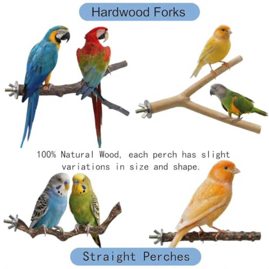 8PCS natural wood bird perches - Health & Wellness Naics Code 评论和价格