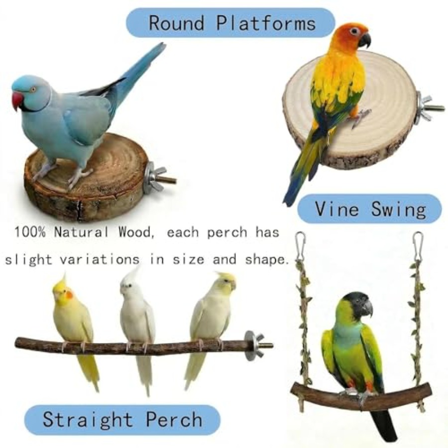8PCS natural wood bird perches - Health & Wellness Naics Code 评论和价格