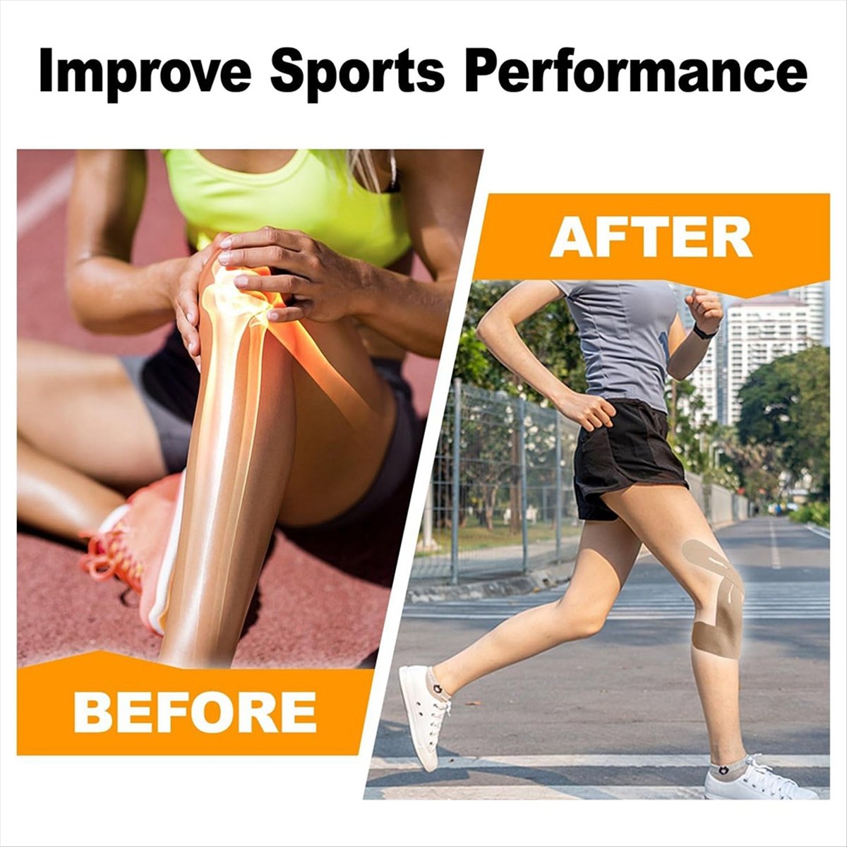 10pcs Precut Kinesiology Knee  - Kinesiology Tape Sports 评论和价格