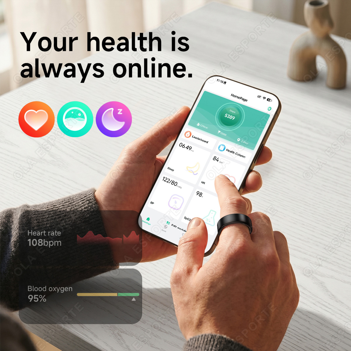 R10 Smart Ring with Charging C - Blood Oxygen Monitor 评论和价格