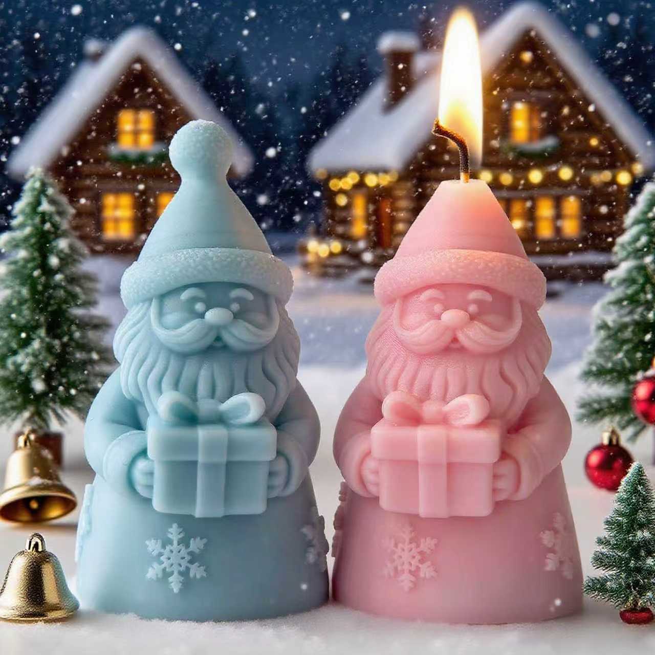 Santa Claus Silicone Mold for  - Aromatherapy Diffuser 评论和价格