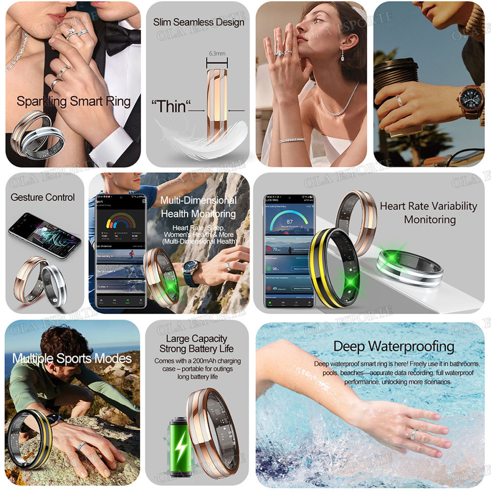 Gesture Sensing Smart Ring Hea - Blood Oxygen Monitor 评论和价格